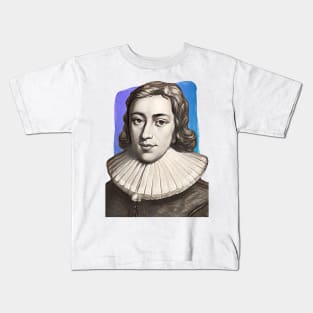 English Poet John Milton illustration Kids T-Shirt